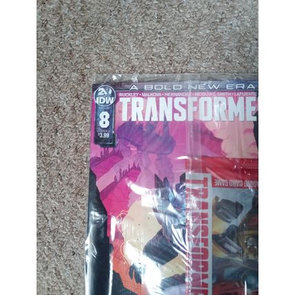 TRANSFORMERS # 8 (2019) IDW (NM Condition) POLYBAGGED WITH CARDS (CVR A)
