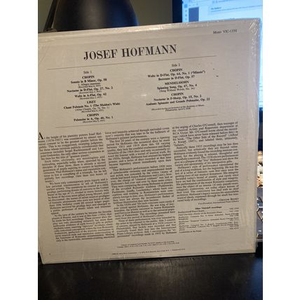 Josef Hofmann First Release of his 1935 RCA Recordings - Chopin- Victrola