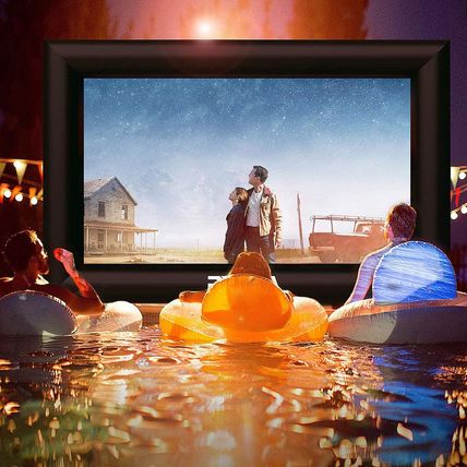 Inflatable Movie Screen Outdoor Projector Screen for outside 20Ft, Blow up Scree