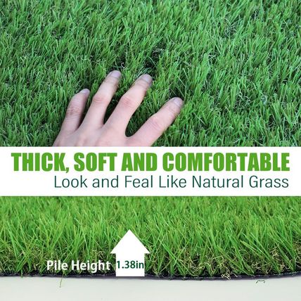 Artificial Grass Turf Outdoor, 3FT X 10FT (30 Square Feet) 1.38" Thick Fake Real