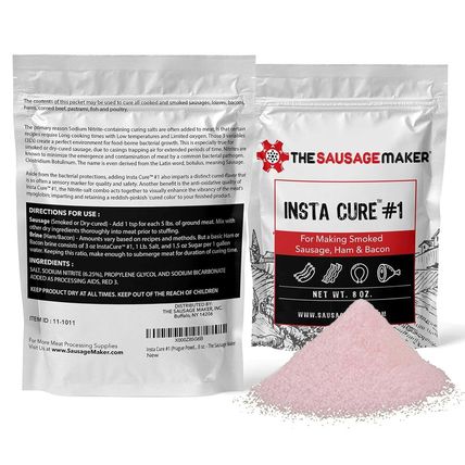 Insta Cure #1, 1 Lb Pink Curing Salt, Prague Powder, Quick Cure for Meat, Sausag