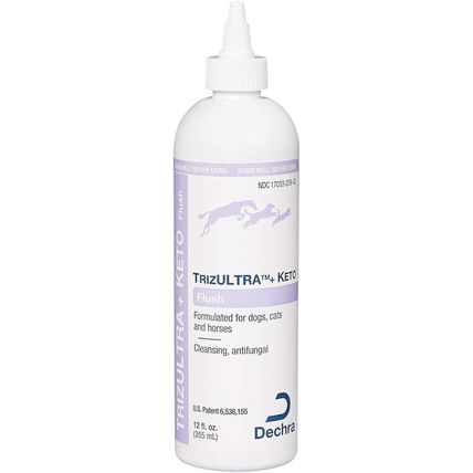 Dechratopical Trizultra + Keto Flush for Dogs, Cats & Horses (12Oz), Basic Pack