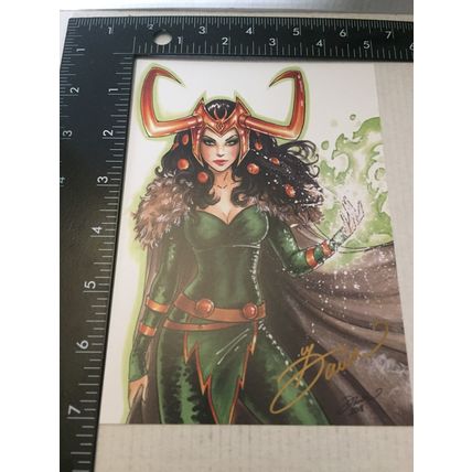 Marvel Comics Lady Loki 5''x7'' Mini Print Signed by Artist Dawn McTeague