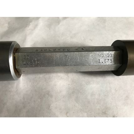REGAL 1.670,1.673 PIPE MACHINERY GO NO GO PLUG GAGE NOGO,AA