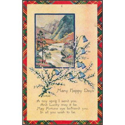Many Happy Days, 1966 - Millar & Lang Postcard