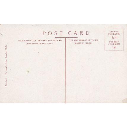 EC979 DOUGLAS - GREAT STORM IN BAY 12TH SEPT. 1904 . PRINTED POSTCARD