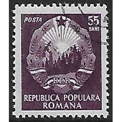 Mi A1377: 55 b. purple Definitive Stamp: Emblem of the Republic.