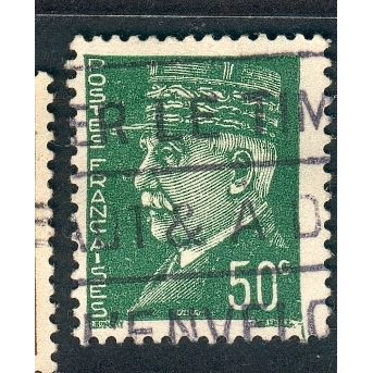 France 1941 - SG712 - 50c green - Marshall Petain - used