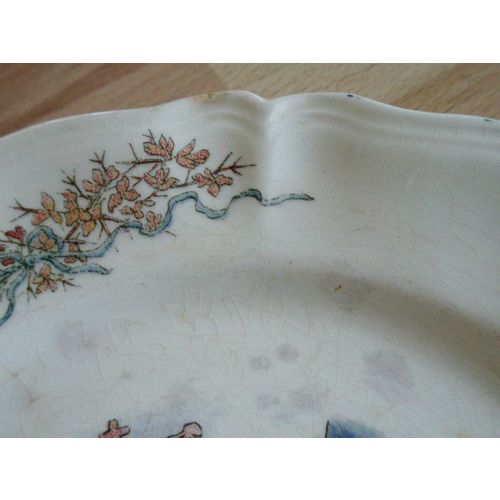Two French Sarreguemines Decorative Plates