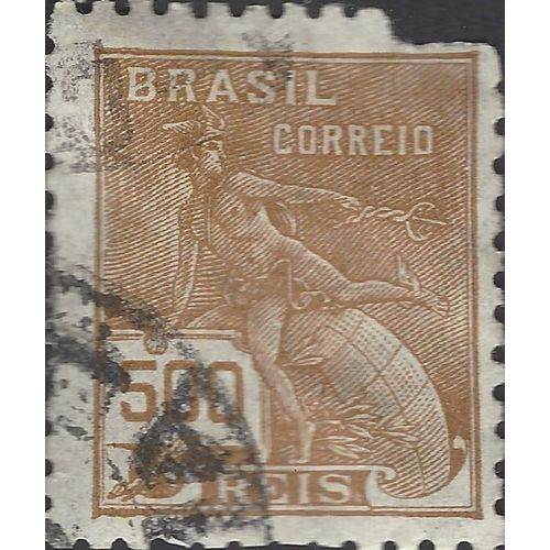 BRAZIL, Mercury and Globe, brown 1931, 500reis