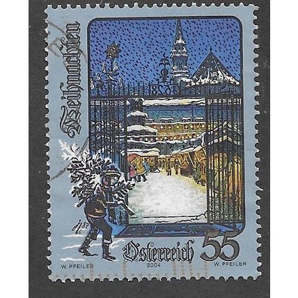 AUT 2004 55c ' CHRISTMAS' FINE USED (EBID73-203)