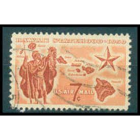 Used C55 7c Hawaii Statehood Fine WA0622