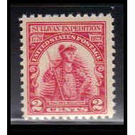 657 2c General John Sullivan Just Clears MNH O1545