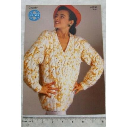 Vintage: Sirdar 8238 sweater, chunky