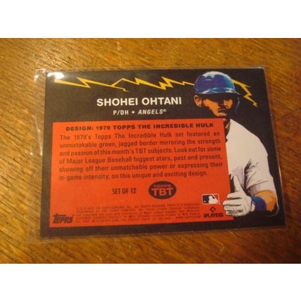 2022 Topps, TBT, Incredible Hulk, SHOHEI OHTANI, Angels, #80
