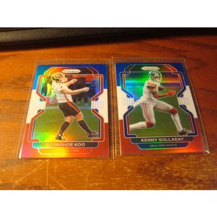2020-2021 Panini Prizm , 8-cards, Red /White/Blue Prizms, KELCE/COUSINS ++