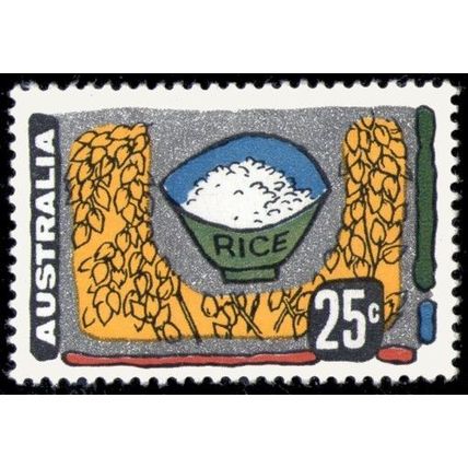 Australia 1972 25c Primary Industry Rice MLH - SG 511