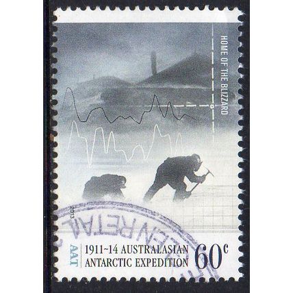 AAT 2013 Centenary 1911-14 Aust Antarctic Expedition- Home of Blizzards 60c Used
