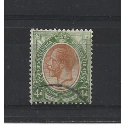 SouthAfrica.SG10 4d Orange-Yellow and Olive-Green.Fine Used.Aug25e