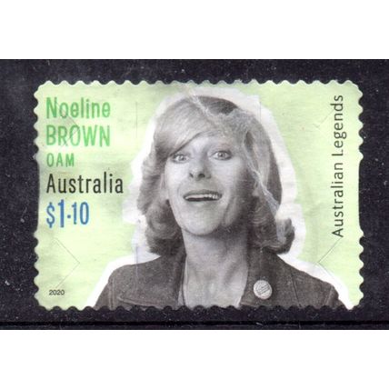 AUSTRALIA: 2020, $1.10 LEGENDS, NOELENE BROWN, USED SELF-ADHESIVE STAMP 078-094