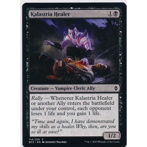 Magic the Gathering MTG Battle For Zendikar 114/274 Kalastria Healer