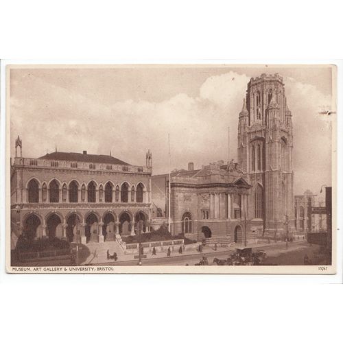 Museum Art Gallery and University Bristol Postcard 13267