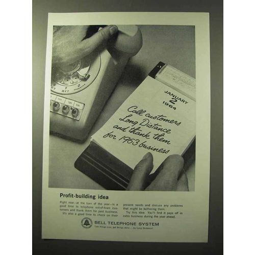 1964 Bell Telephone Ad - Profit-Building Idea