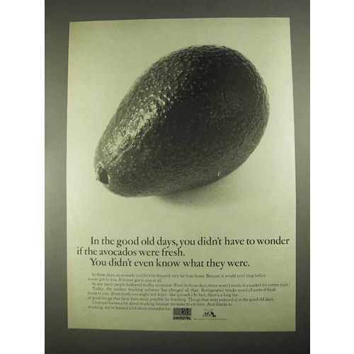 1967 Uniroyal Truck Tires Ad - If Avocados Were Fresh