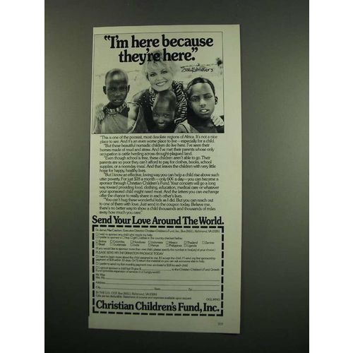 1984 Christian Children's Fund Ad - Sally Struthers