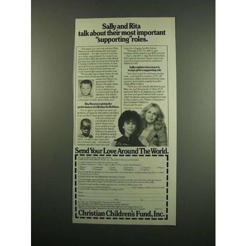 1984 Christian Children's Fund Ad - Rita Moreno