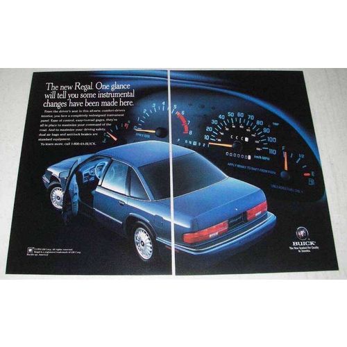 1995 Buick Regal Car Ad - Instrumental Changes