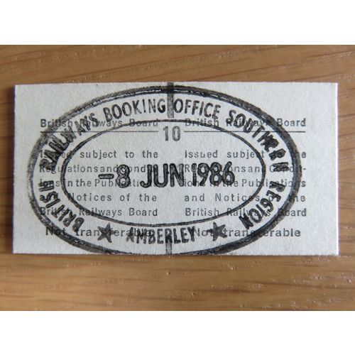 BR Amberley Platform Ticket 1986 Green Diamond