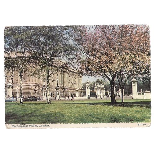 BUCKINGHAM PALACE, LONDON used vintage postcard by Valentine. no date /