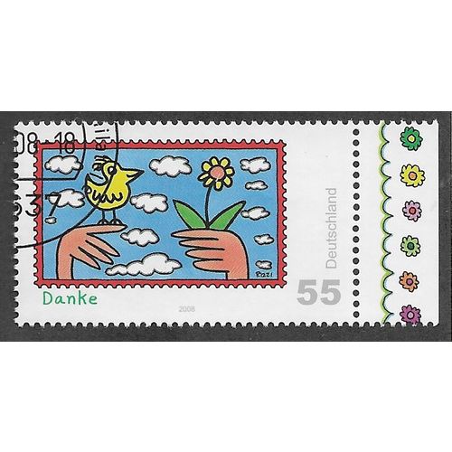 GER 2008 55c 'GREETINGS - DANKE ' FINE USED (EBID57-086)