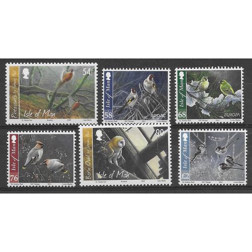 IOM 2011 LMM (SET) 'BIRDS IN WINTER' 6v) (EBID58-304)