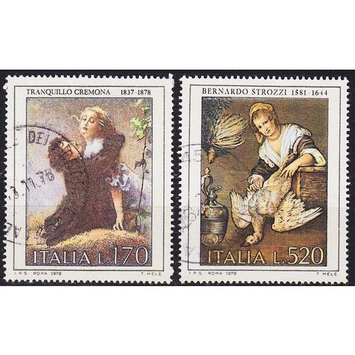 ITALIEN ITALY [1978] MiNr 1621-22 ( O/used ) Gemälde