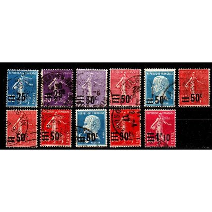 FRANKREICH FRANCE [1926] MiNr 0200-10 ( O/used )