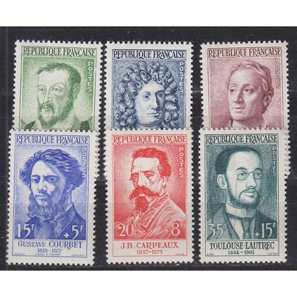 FRANKREICH FRANCE [1958] MiNr 1202-07 ( */mh )