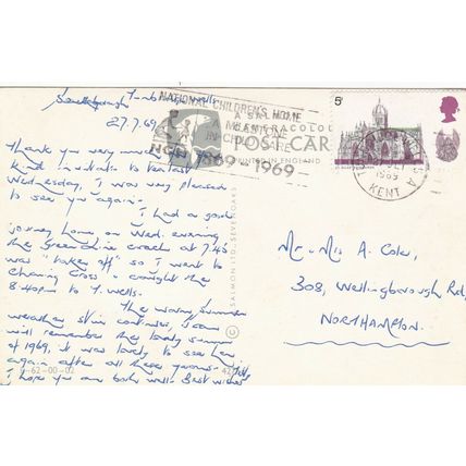 East Sussex Multiview Postcard posted 1969 VGC