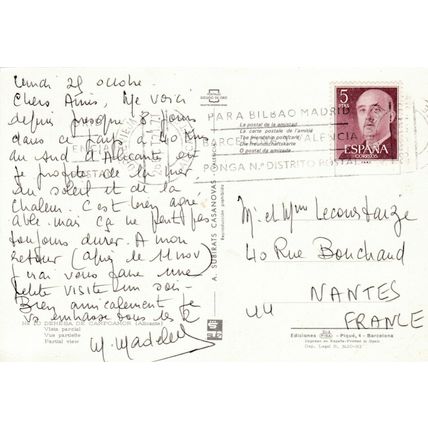 Dehesa de Campoamor Spain Postcard 1969 used VGC