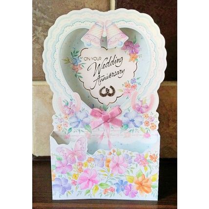 On Your wedding Anniversary 3-D card