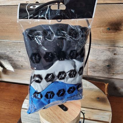 Set of 3 Unisex Black, Gray & Blue Tube Mask Neck GAITER Dust Shield Seamless