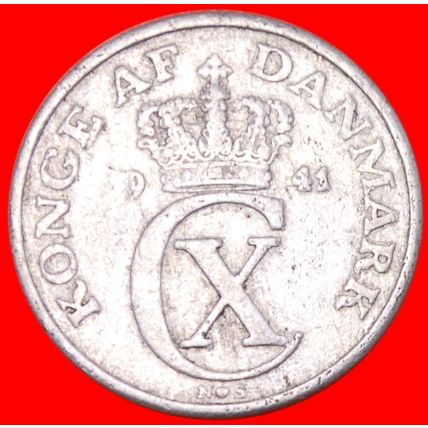 Ⰶ OCCUPATION by GERMANY (1941-1945): DENMARK ★ 5 ORE 1941! ★LOW START★NO RESERVE