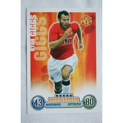 2007/08 Topps Match Attax Trading Card - Ryan Giggs, Manchester United