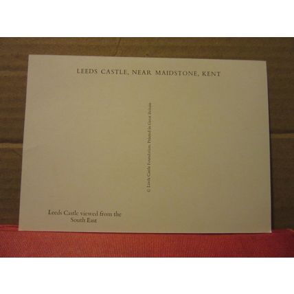 from south east, LEEDS CASTLE, MAIDSTONE, KENT unused vintage postcard =