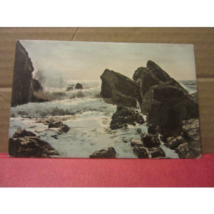 BUDE , CORNWALL used antique postcard by F. Frith 1906 pm =