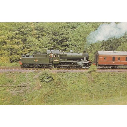 LMS London Midland & Scottish Railway Mogul Train 2-6-0 Postcard