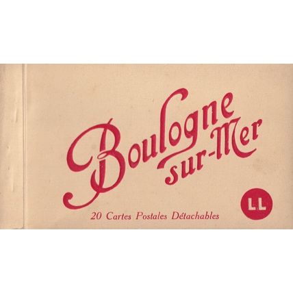 Boulogne Sur Mer 20x Antique Postcard Collection Sepia Book