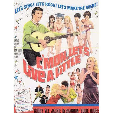 C'Mon Lets Live A Little Bobby Vee Film Poster Postcard