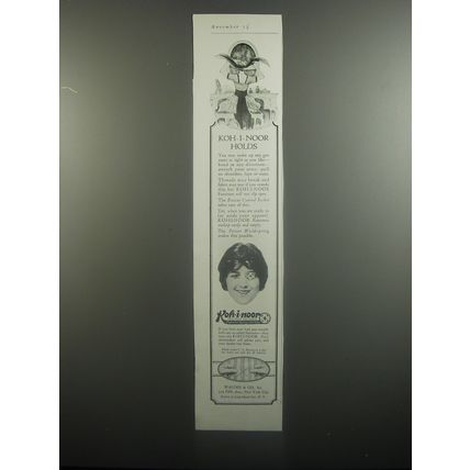 1920 Koh-i-noor Fasteners Ad - Koh-i-noor holds